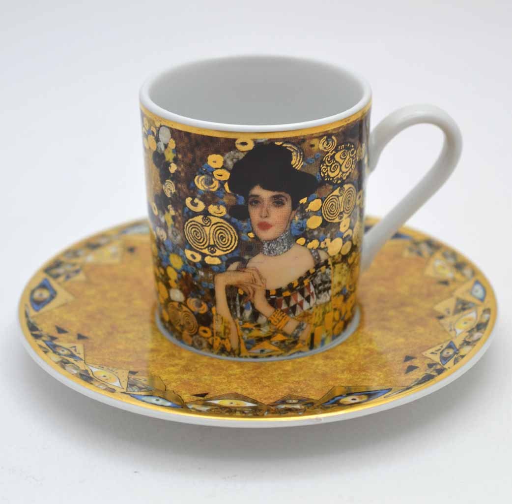 Coffee cups Adele Gustav Klimt