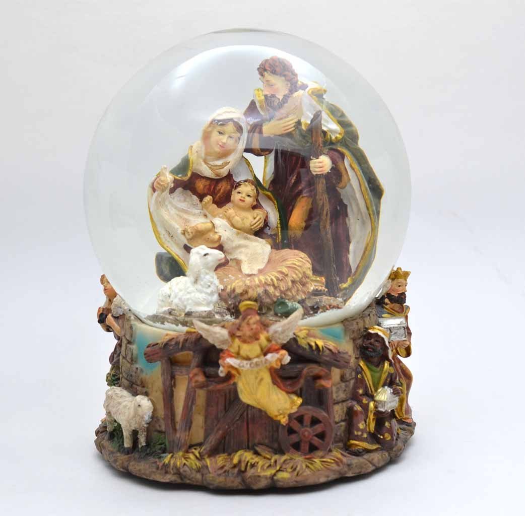 Crib Snow globe Nativity