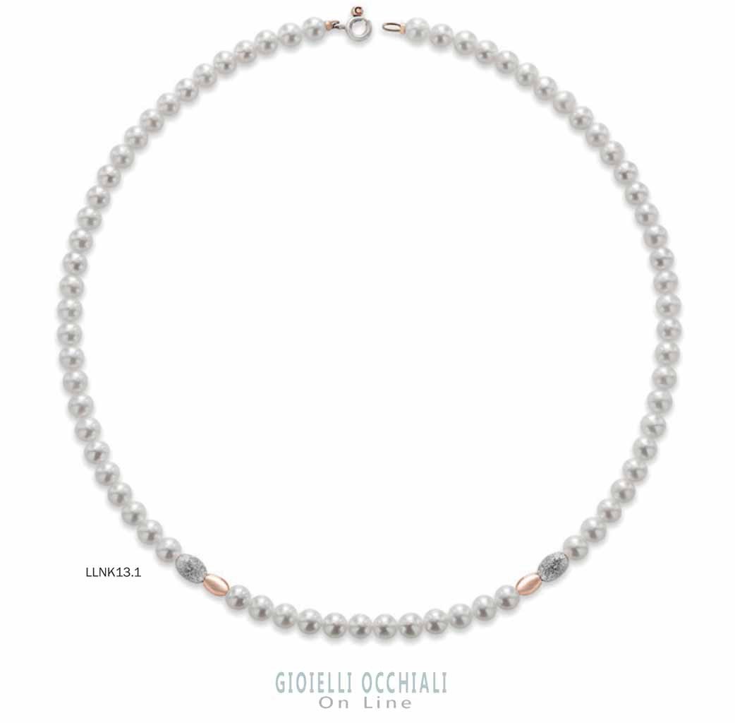 LeLune pearl necklace and pink gold