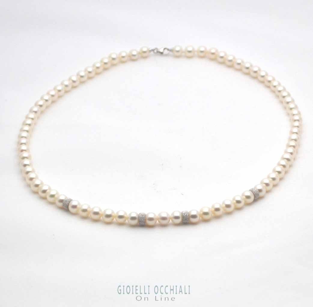 LeLune pearl white gold necklace