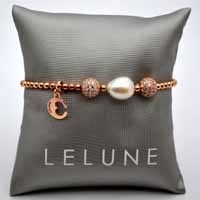 LE LUNE GLAMOUR Bracelet perles argent