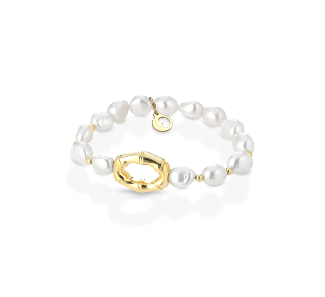 Baroque pearls sterling silver bracelets