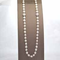 Silver pearl necklace LeLune