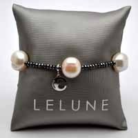 LE LUNE GLAMOUR Hematite pearl bracelets