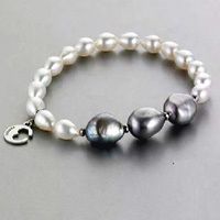 LE LUNE GLAMOUR Bracelet perles baroques