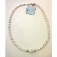 Lelune collier perle blanche or blanc