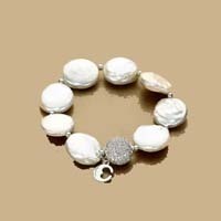 Bracelet Argent perles baroques