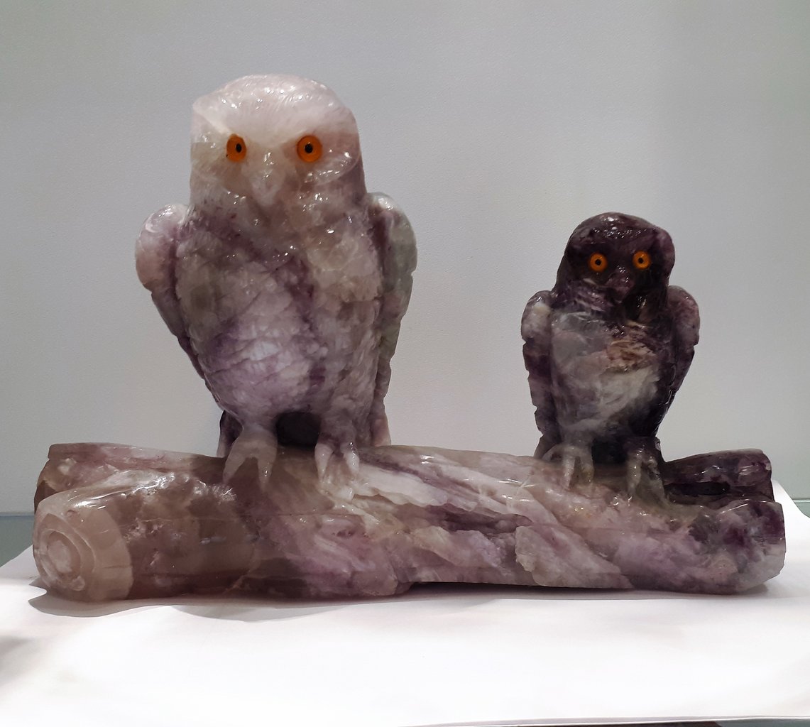 Owls in Fluorite