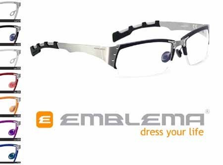 EMBLEMA GLASSES AND SUNGLASSES eyeglasses frames and sunglasses for motorcycles and golf The best under helmet. You can mount prescription lenses\\n\\n03/09/2013 4:54 PM