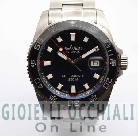 Paul Picot Paul Mariner III, professional diving watch: 200m 20 atm, Swiss Made. The model with ceramic details. Gioielli Occhiali OnLine € 1470,00\\n\\n25/06/2013 5:57 PM