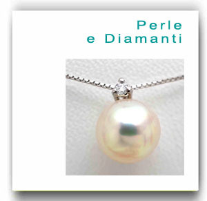 Jewelry pearls and diamonds