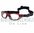 Progear Eyeguard Strap M Rosso lucido Shiny Metallic Red