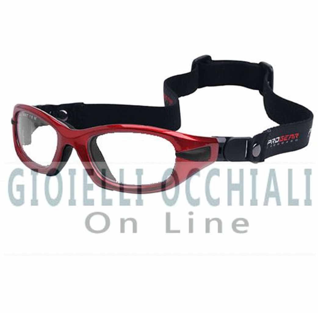 Progear Eyeguard Strap S, Rosso lucido Shiny Metallic Red