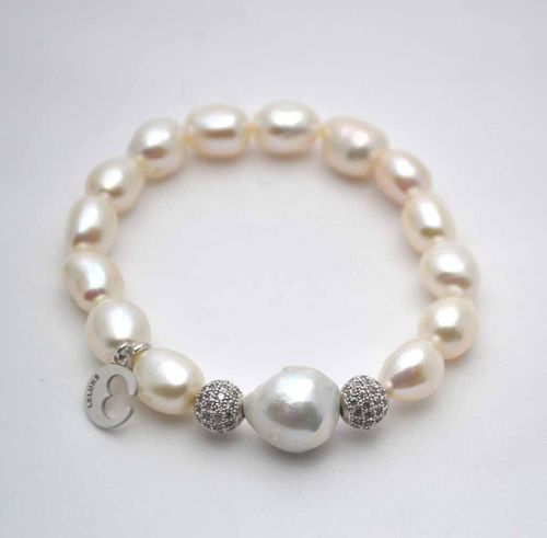Bracelet perles baroques