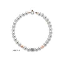Le Lune pink white gold pearl bracelet