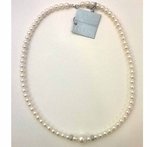 Lelune collier perle blanche or blanc